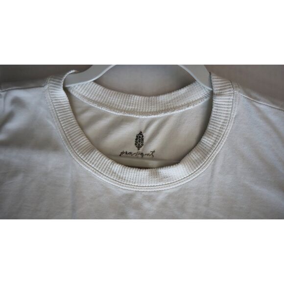 Free People Movement Women's Sz S/M Ivory Oversized Sleeveless Tee Shirt - Picture 3 of 9